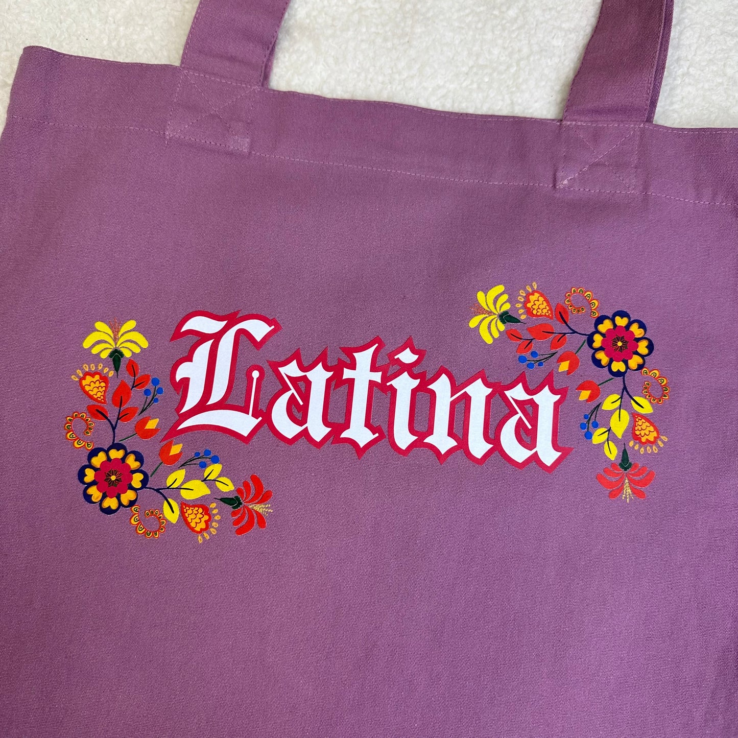 Floral Latina Tote bag