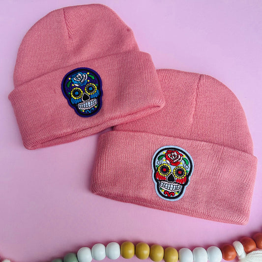 Sugar Skull Adult Beanies