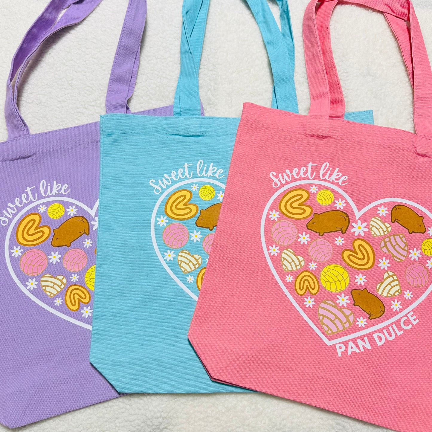 Sweet like pan Dulce Flower Thick Tote Bag