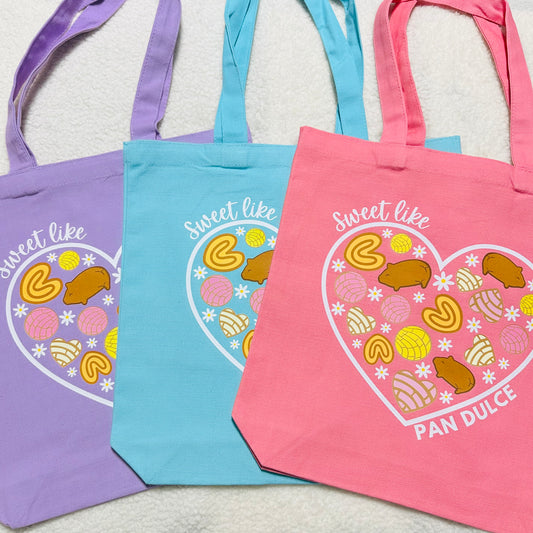 Sweet like pan Dulce Flower Thick Tote Bag