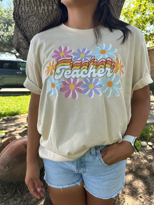 Teacher Retro Graphic Tee