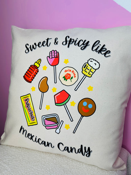 Sweet & Spicy like Mexican Candy Throw Pillow