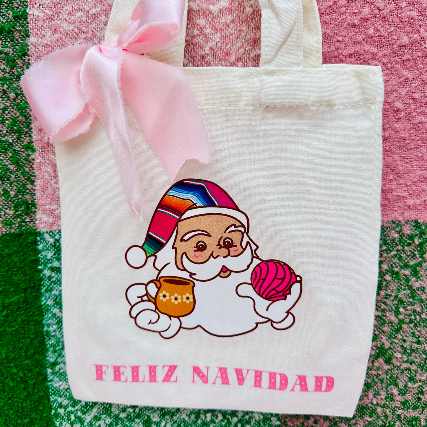 Mini Santa Tote Bags