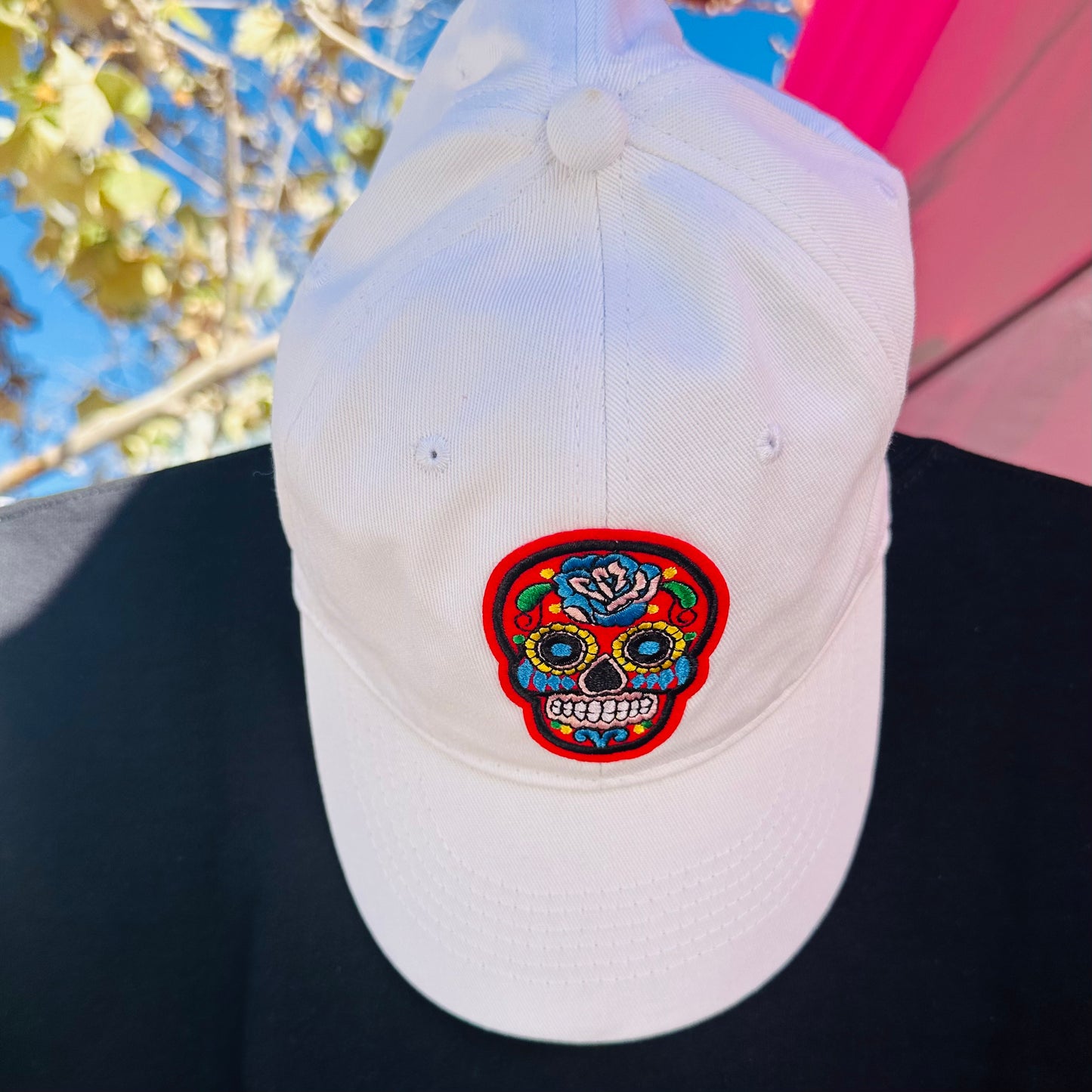 Sugar Skull Vintage Adult Baseball Cap