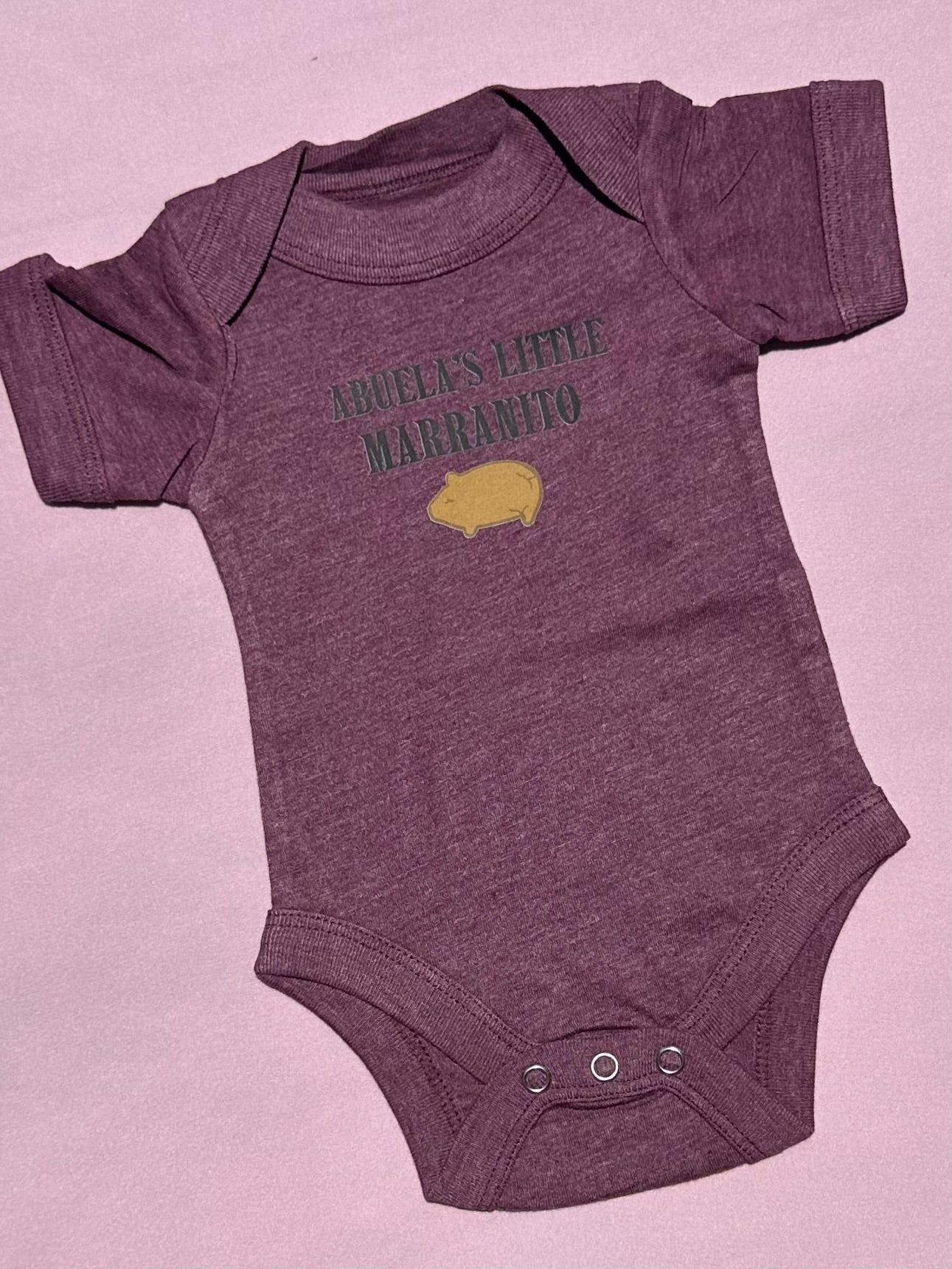 Abuela’s little Marranito Maroon Onesie