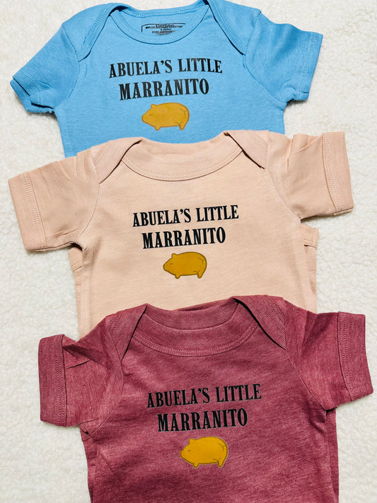 Abuela’s little Marranito Peach Onesie