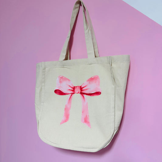 Big pink bow Tote Bag