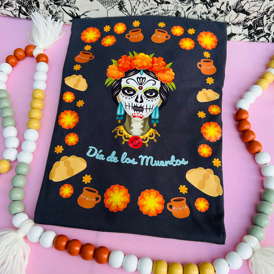 Dia de los Muertos Graphite T-Shirt