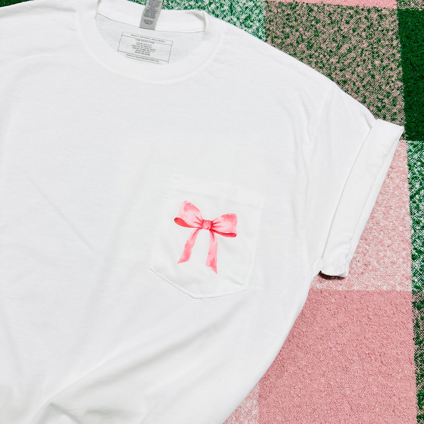 Pocket, Pink Bow T-shirt