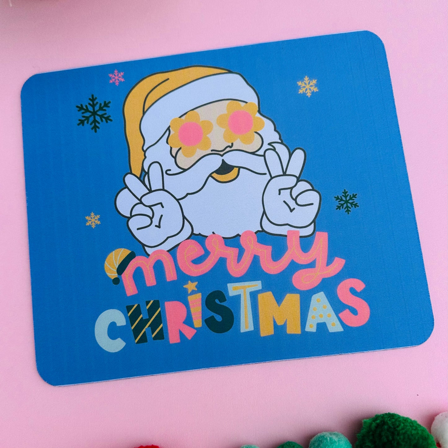 Peace Santa Claus Mouse pad