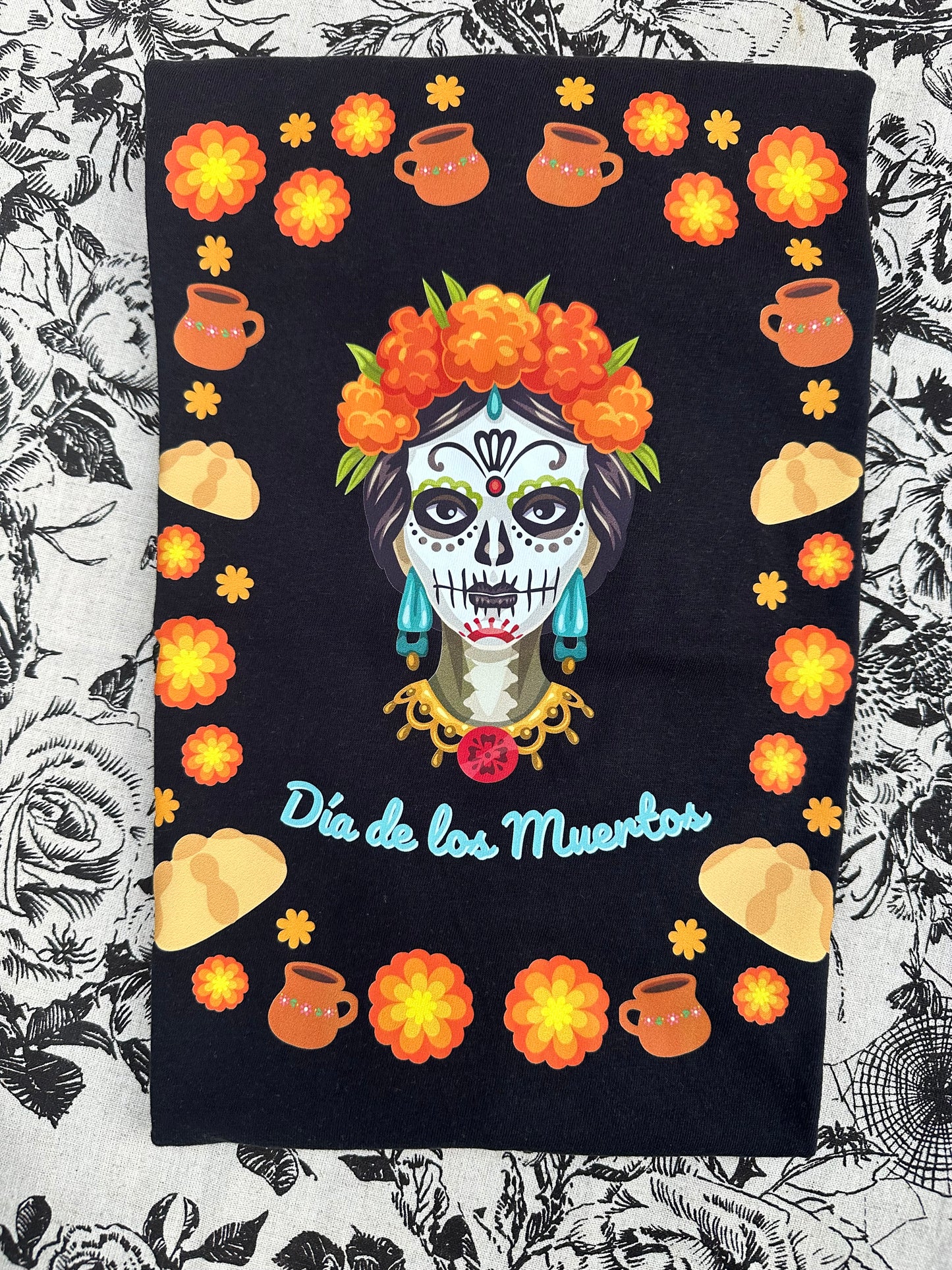 Dia De Los Muertos Black T-shirt