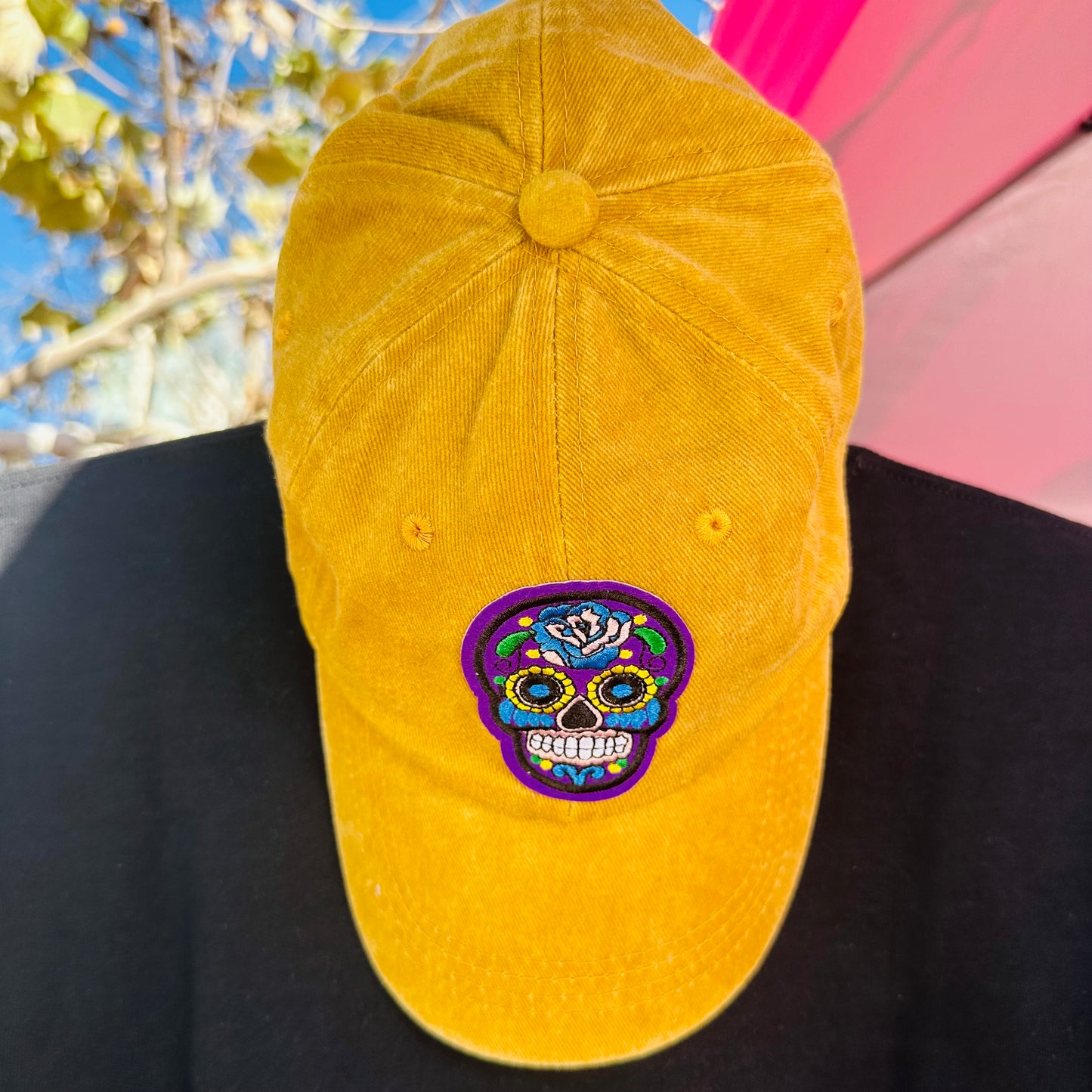 Sugar Skull Vintage Adult Baseball Cap