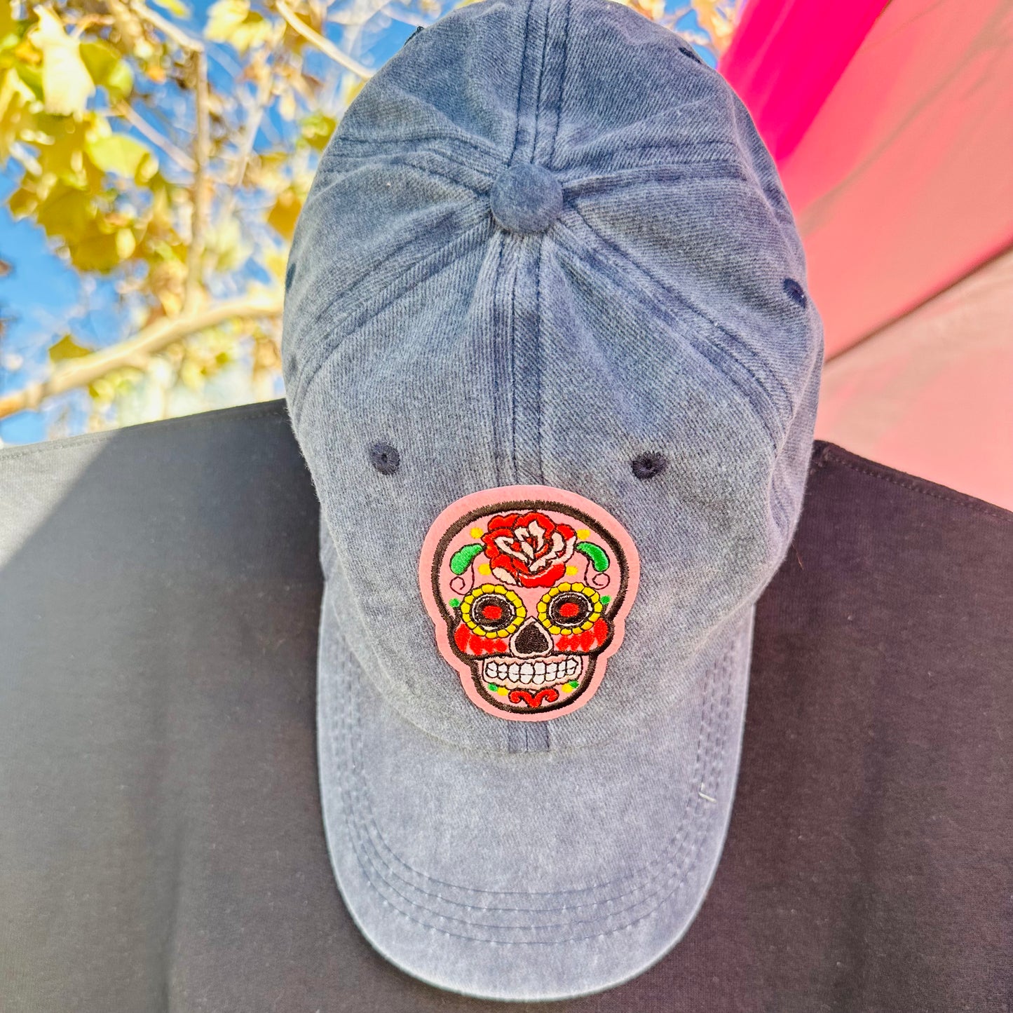 Sugar Skull Vintage Adult Baseball Cap