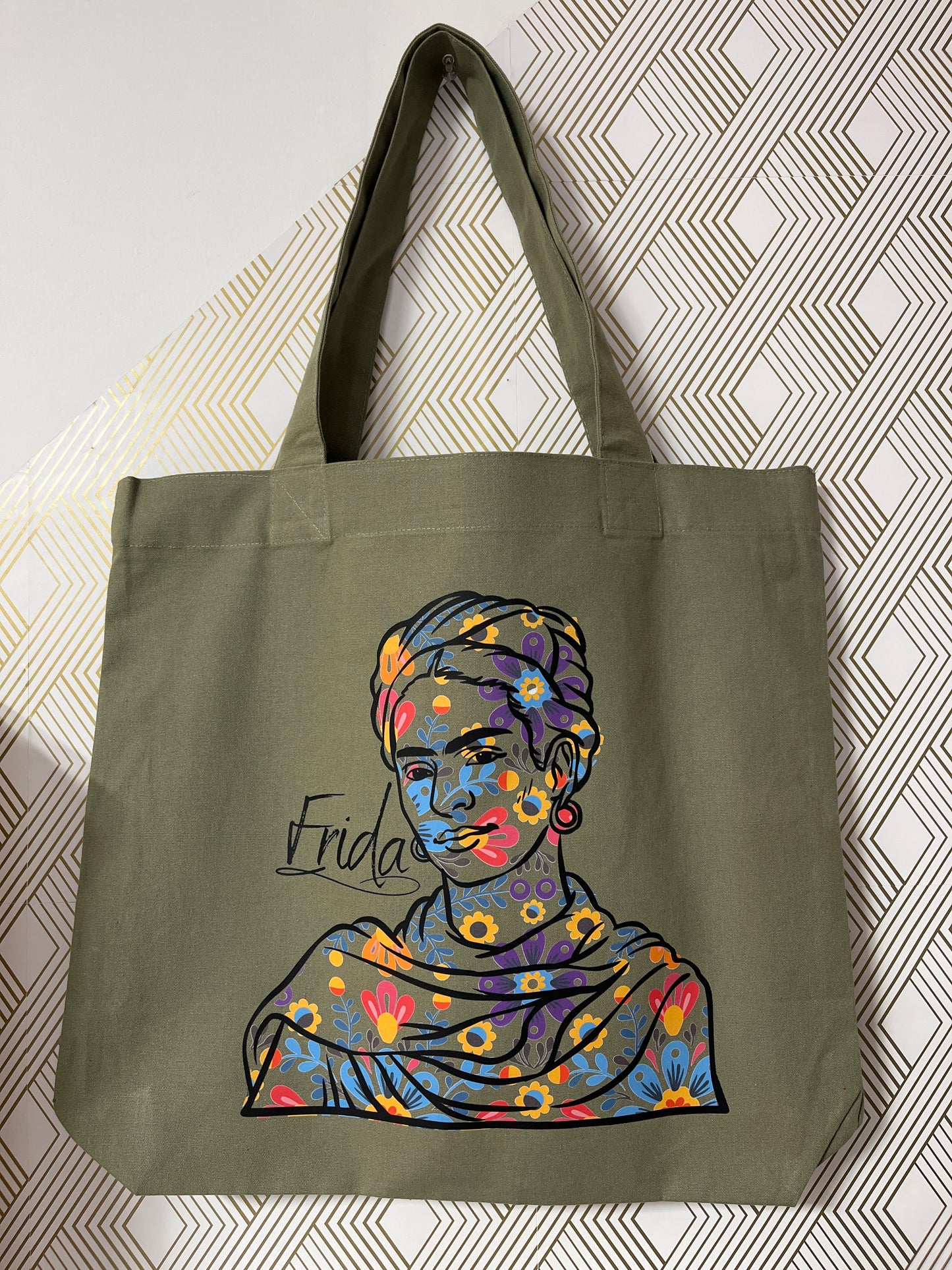 Frida Heavy Tote Olive Bag