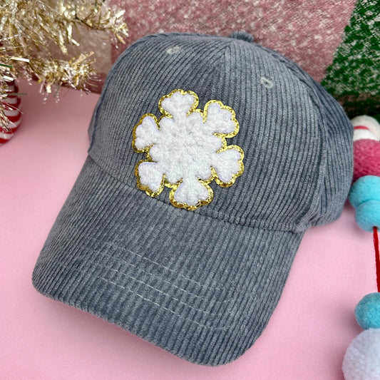 Snowflake Corduroy Hat