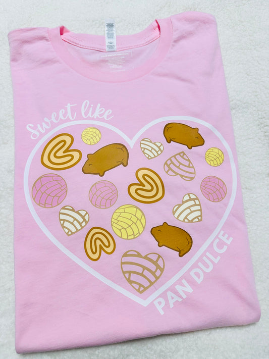 Sweet like pan Dulce Adult Crew neck tee