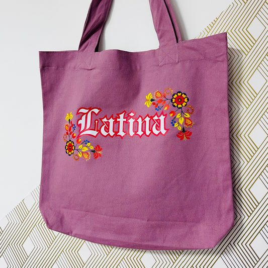 Floral Latina Tote bag