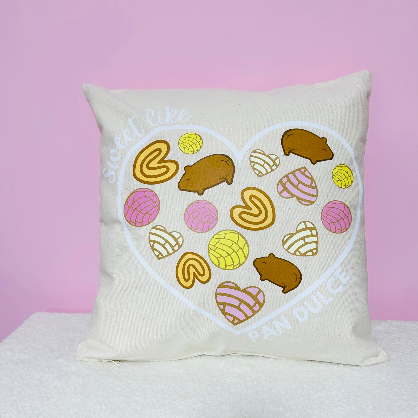 Sweet like pan Dulce Throw Pillow