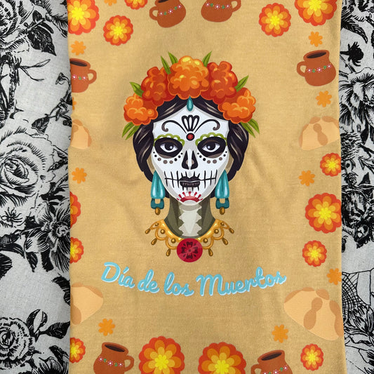 Dia De Los Muertos Mustard Yellow T-shirt