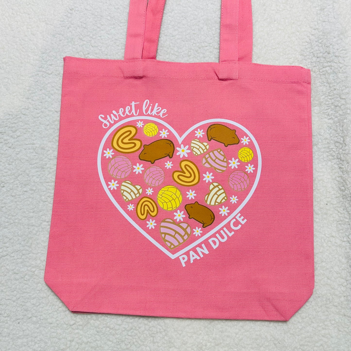 Sweet like pan Dulce Flower Thick Tote Bag