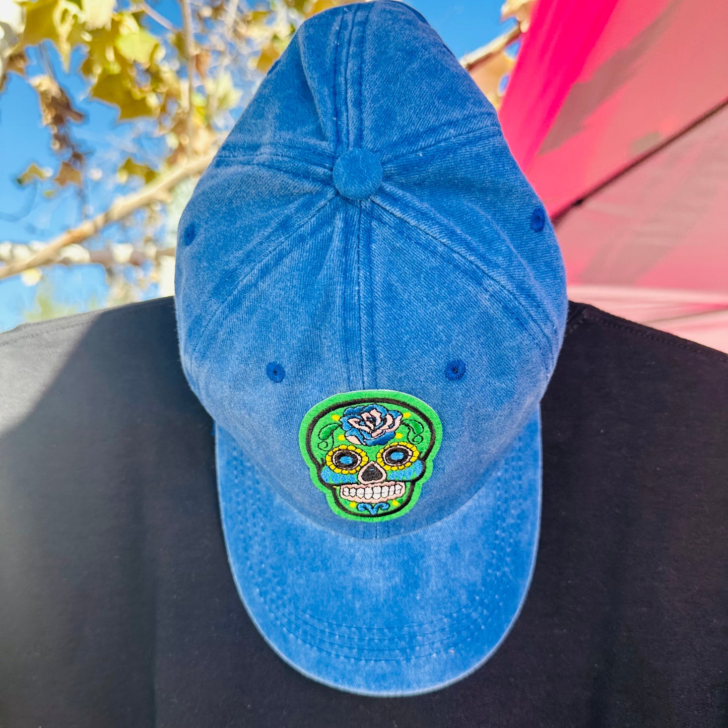 Sugar Skull Vintage Adult Baseball Cap