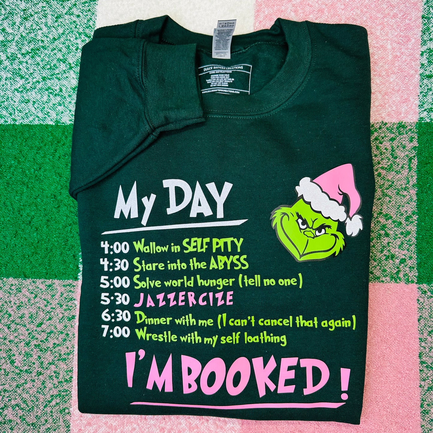 Grinch Forest Green Adult Sweatshirt