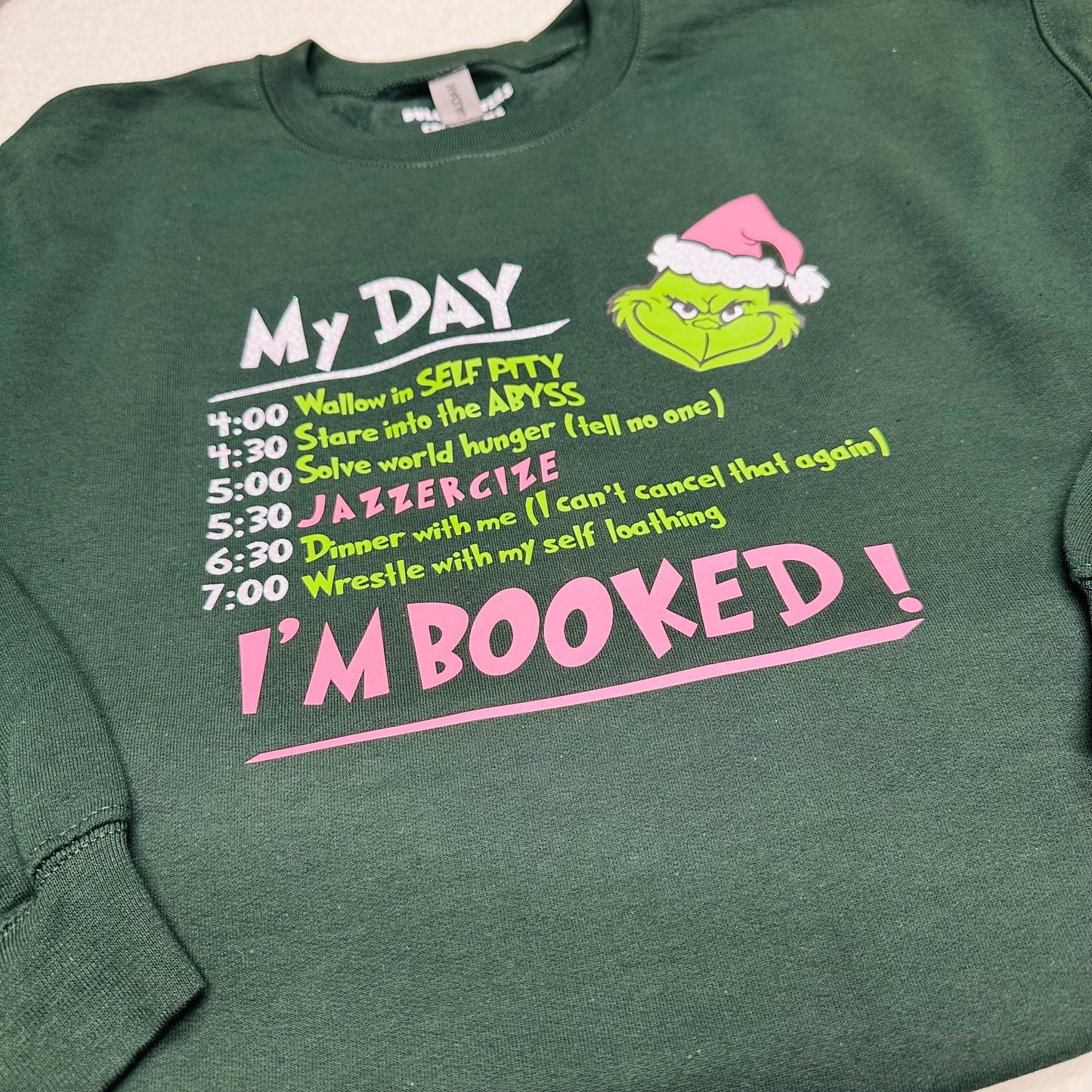 Grinch Forest Green Adult Sweatshirt