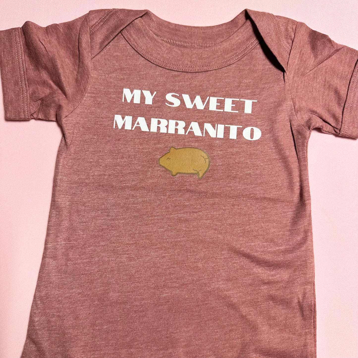 My sweet Marranito Heather Red Onesie