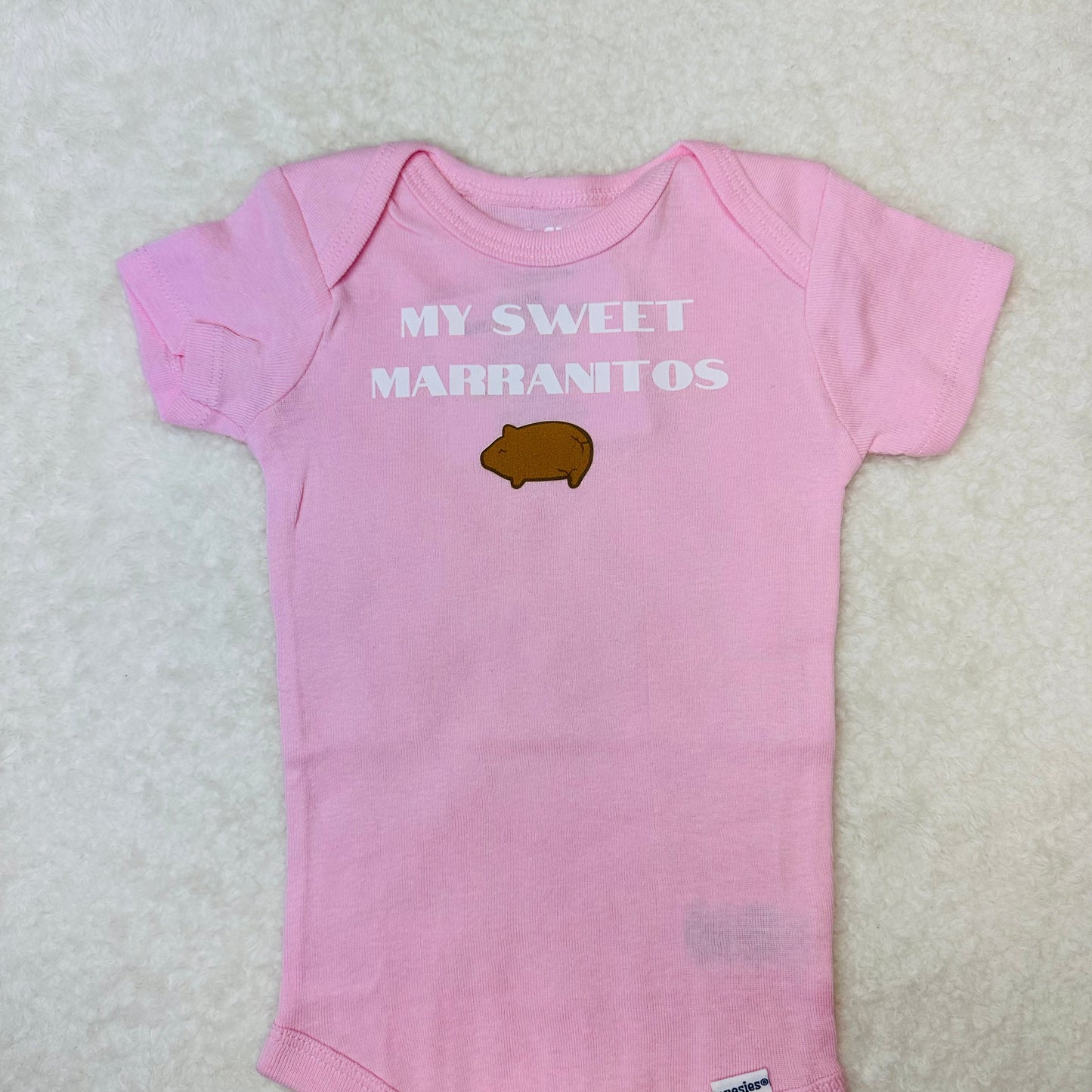 My sweet Marranitos Pink Baby onesie