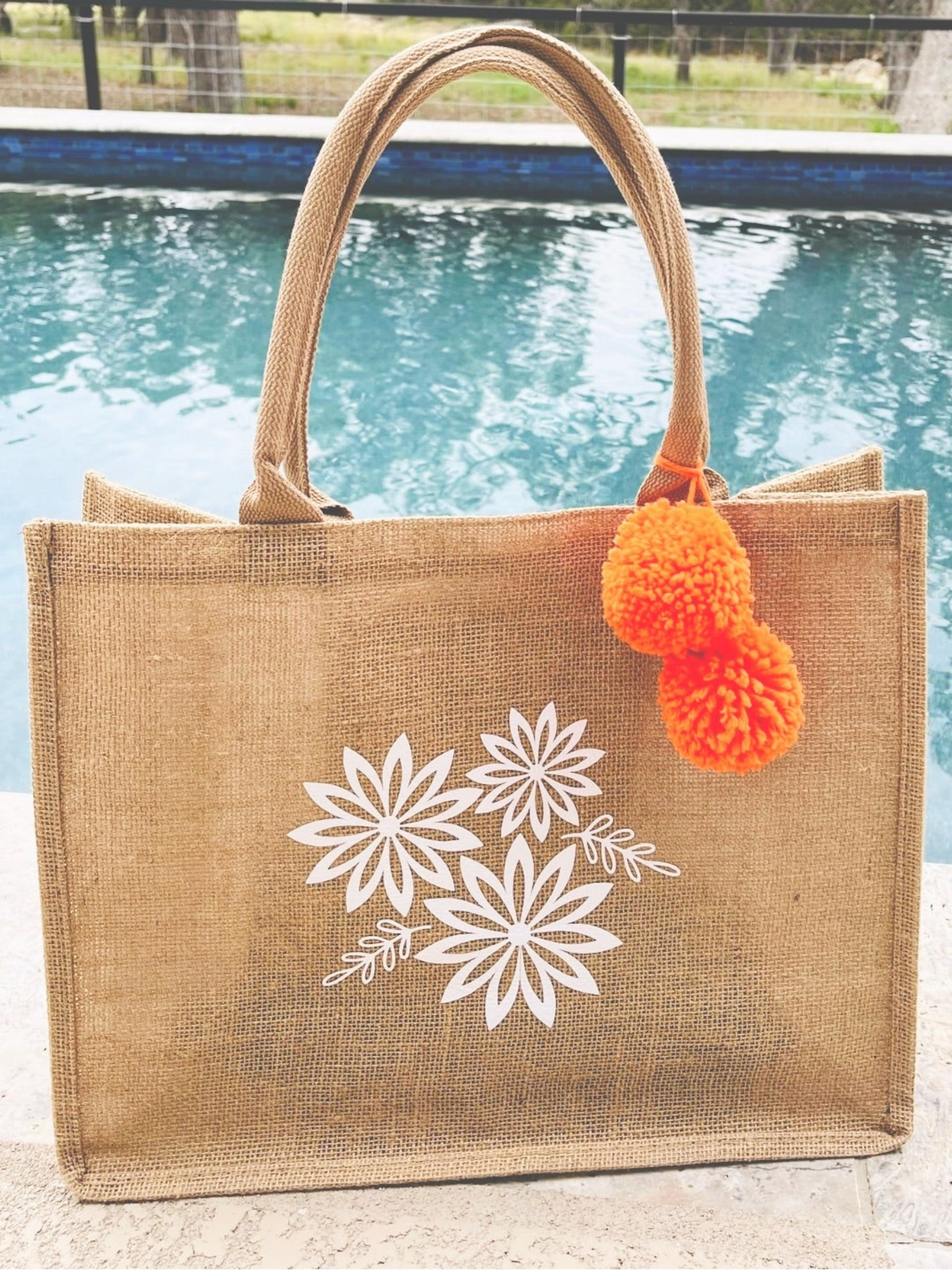 Floral Jute Bag