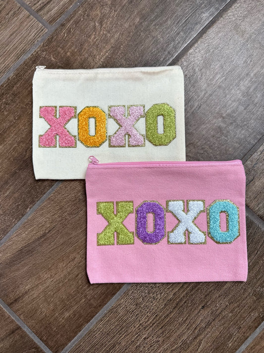 XOXO Chenille Letter Pencil Bags