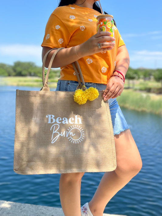 Beach Bum Jute Bag