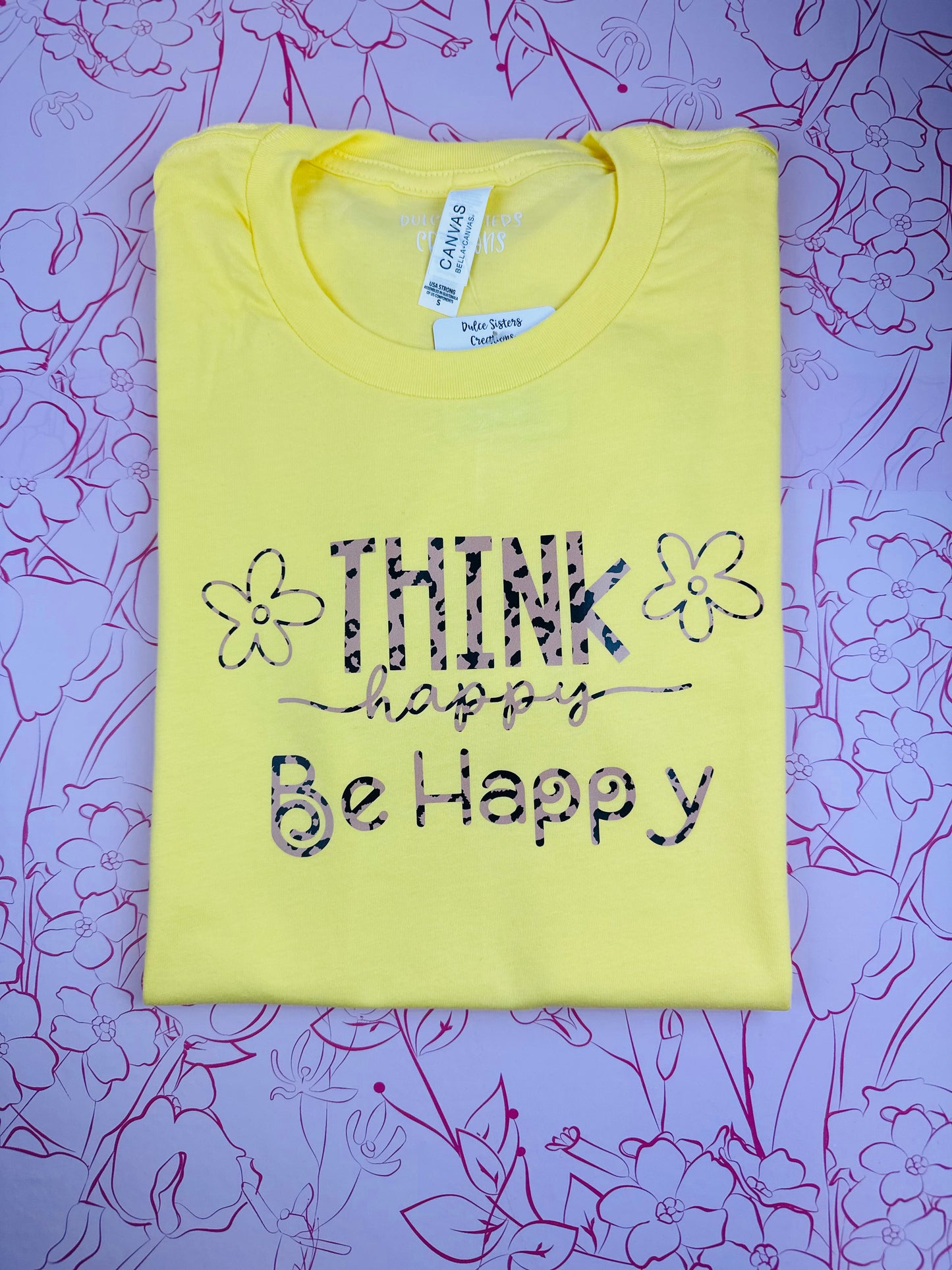 Think Happy Be Happy Graphic Tee