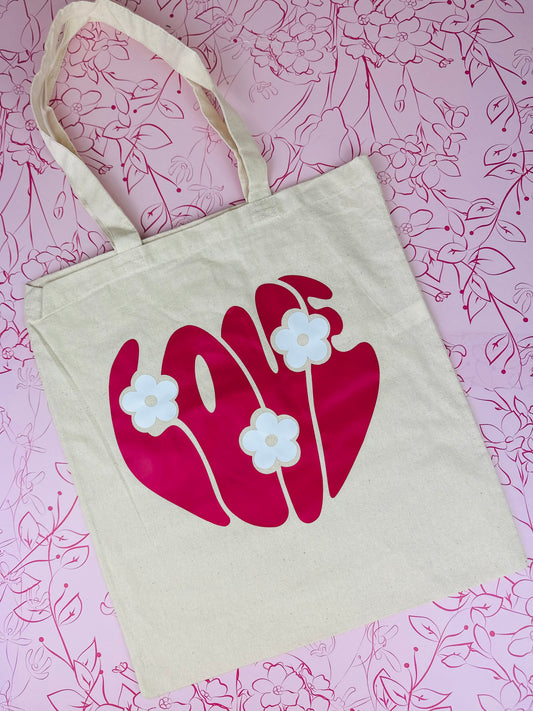 Retro Love Tote Bag